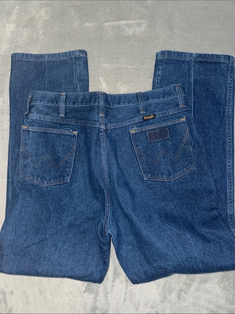 Vintage Wrangler Blue Classic Straight Leg Jeans 36x32